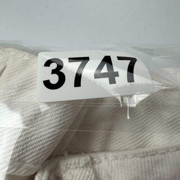 Rollas Jeans Womens 28 White Eastcoast Crop Flare High Rise Button Fly Raw Hem - Picture 13 of 13